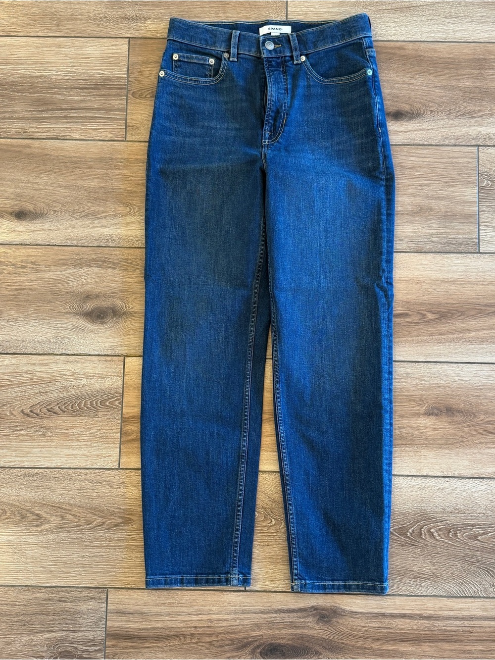 SPANX Shaping Straight Leg Jeans $148 Retail